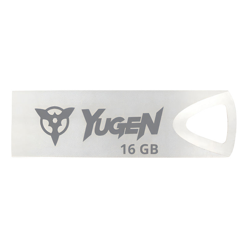 Paquete 50 Memorias Usb 16gb Mayoreo Yugen Metalica Plateada Color Plateado Liso