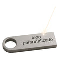 Kit 500 Memorias Usb 16gb Personalizadas Logo Laser Metal Plateado Y1