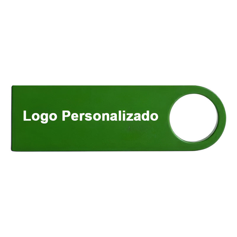 Kit 40 Memorias Usb 8gb Personalizadas Logo Laser Metal /i Verde Y1