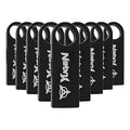 Paquete 10 Memoria Usb 16gb A Granel Metálica Mayoreo Yugen Negro Y1