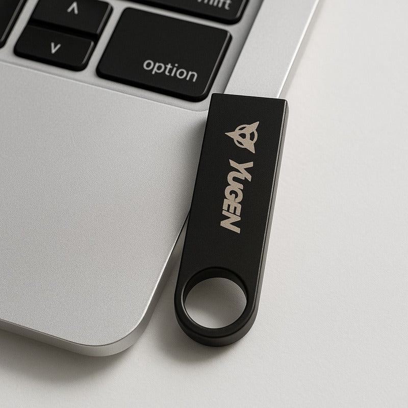 Paquete 20 Memoria Usb 8gb A Granel Metálica Mayoreo Yugen Negro Y1b