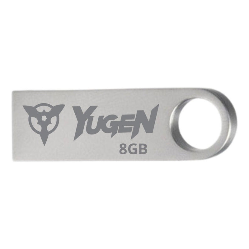 Kit 10 Memoria Usb 8gb Metalica Plata Bulk Suelta Nuevas Color Gris