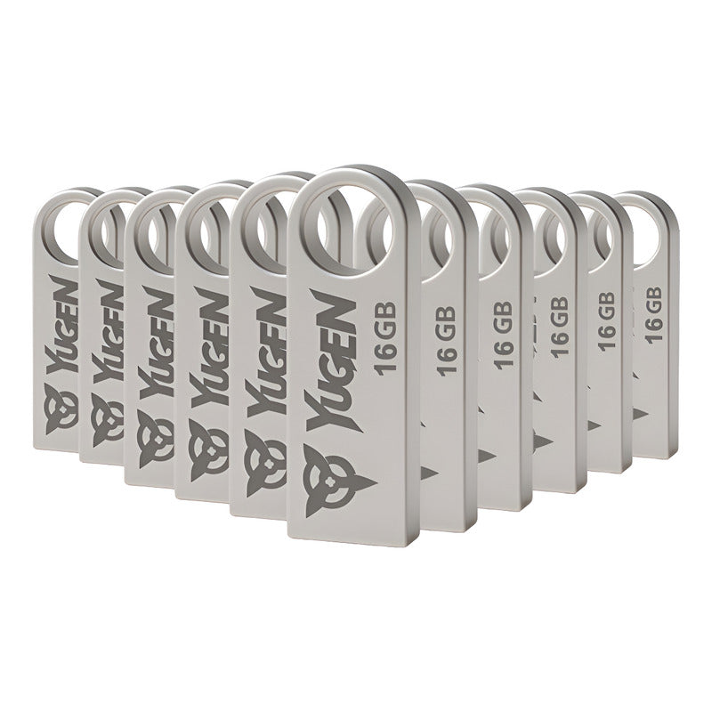 Kit  50 Memorias Usb 16gb Metalica Usb 2.0 Yugen  Y1 Plateado Y1