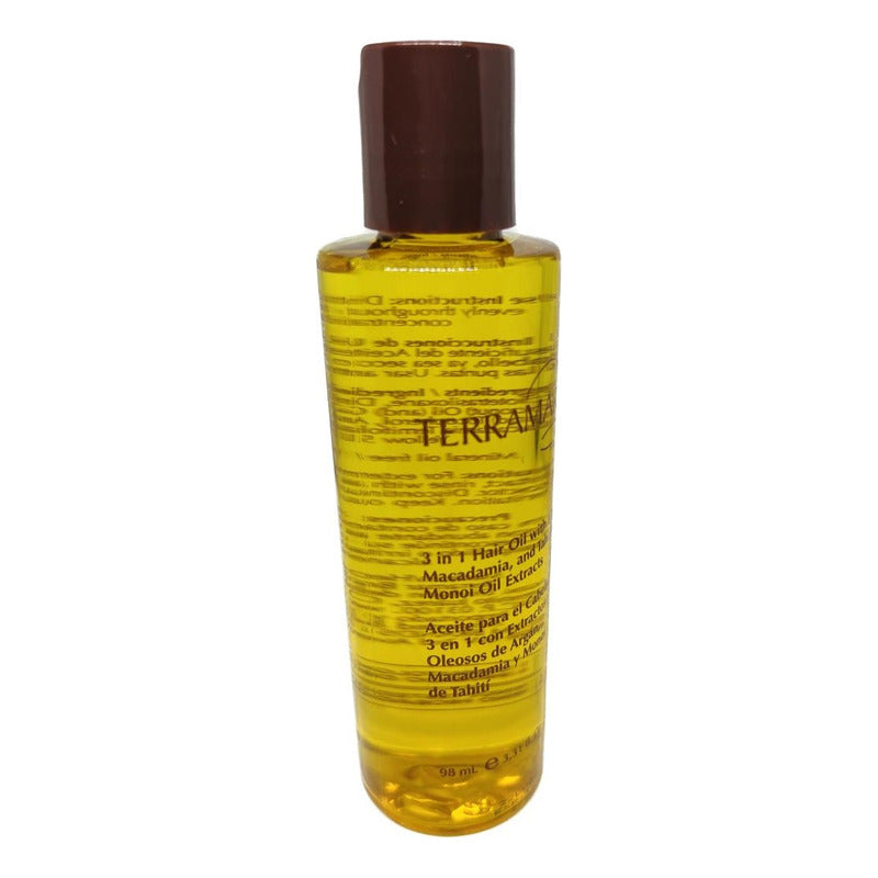 3 Pzs Óleo Capilar Terramar 98 Ml Argan Macadamia Monoi