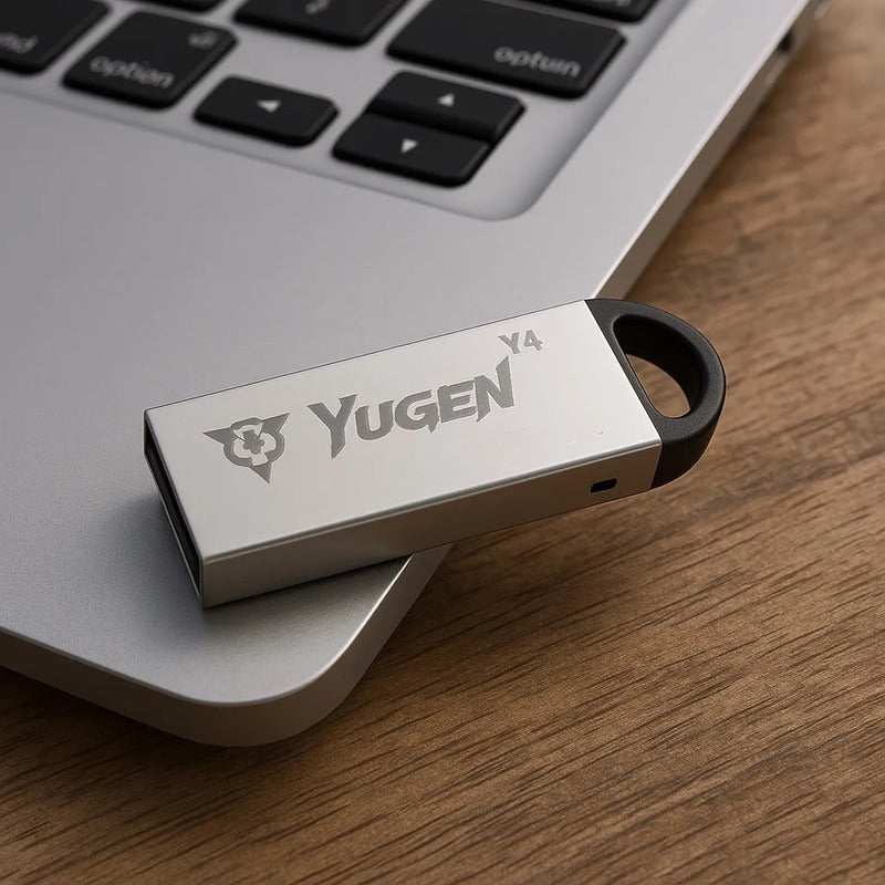 Paquete 50 Memorias Usb 4gb A Granel Metálica Mayoreo Yugen Plateado Y4