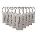 Paquete 10 Memoria Usb 16gb A Granel Metálica Mayoreo Yugen Plateado Y17