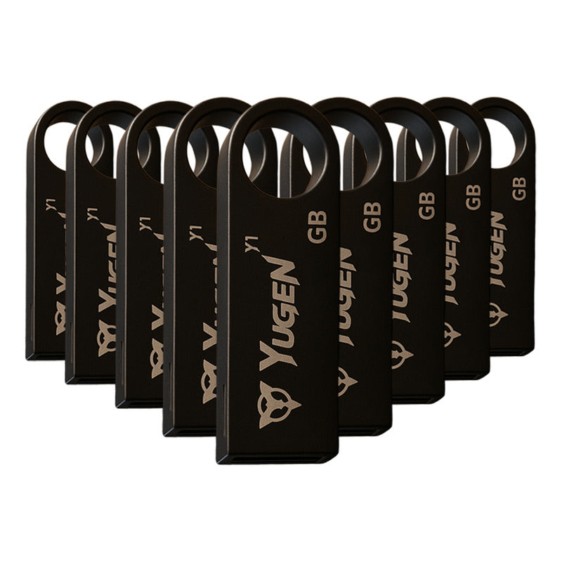 Kit  20 Memorias Usb 8gb Metalica Usb 2.0 Yugen Negro Negro Y1b