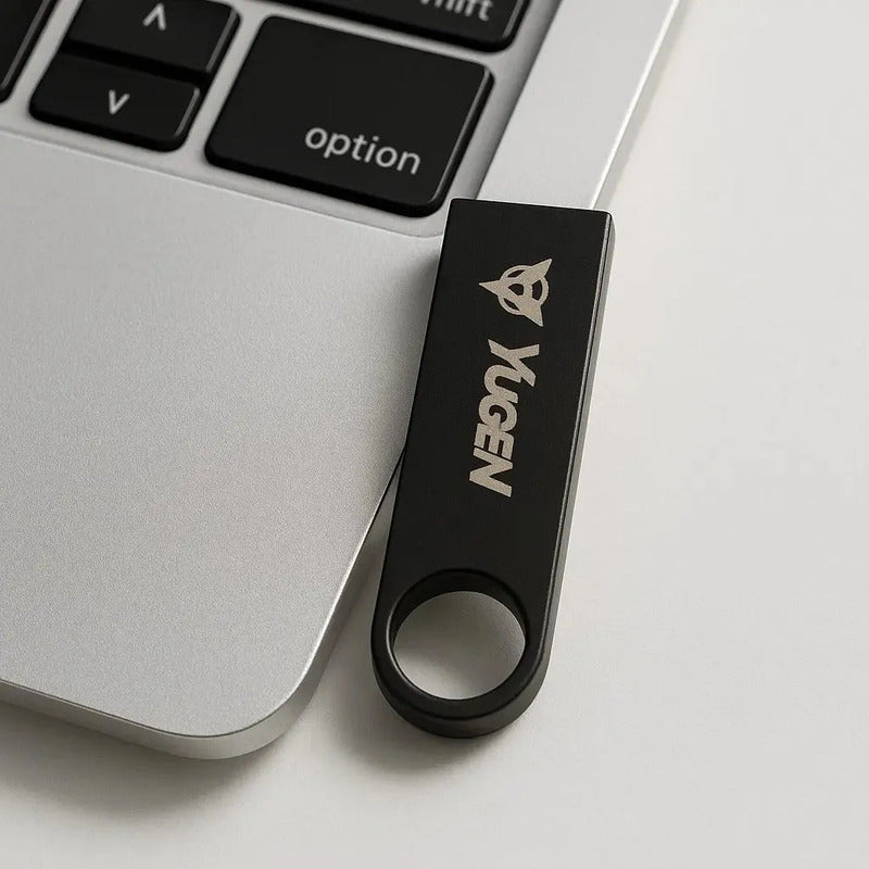 Paquete 10 Memoria Usb 16gb A Granel Metálica Mayoreo Yugen Negro Y1