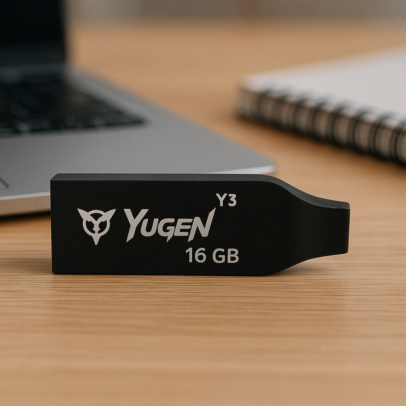 Kit 200 Memorias Usb 16gb Metalica Usb 2.0 Yugen Negro Y3b Negro Y3b
