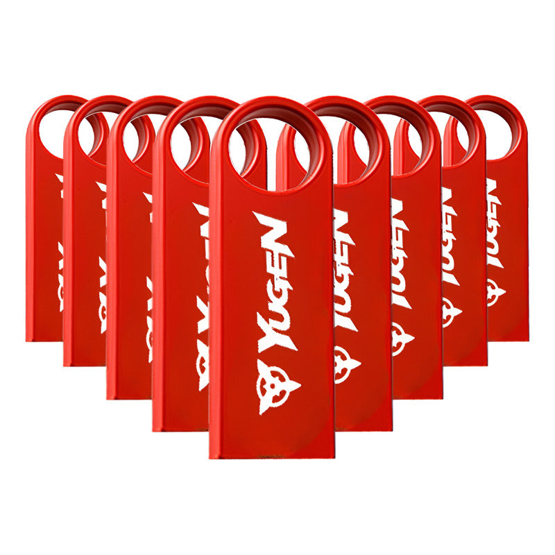 Paquete 100 Memoria Usb 8gb A Granel Metálica Mayoreo Yugen Rojo Y1