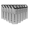Kit 20 Memorias Usb 16gb Yugen Y6 Metálica Granel Musica Plateado Y6