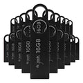 Kit 20 Memorias Usb 16gb Negro 2.0 Bulk 4geek Liso Negro Liso