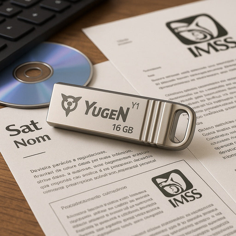 Kit  5 Memorias Usb 16gb Metalica Usb 2.0 Yugen  Plata Y7 Plateado Y7
