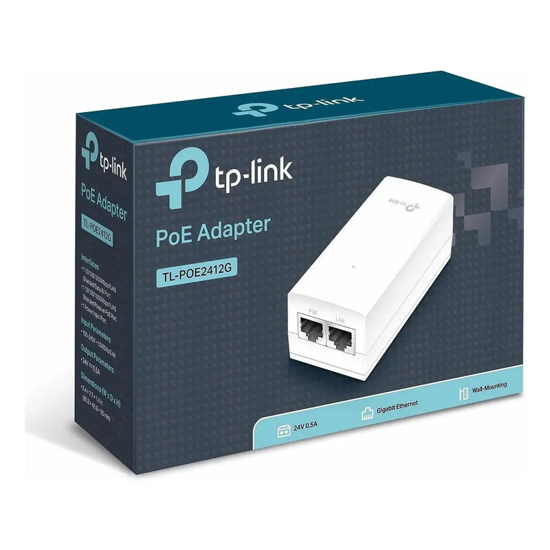 Adaptador Poe 24v Tp Link Poe2412g Pasivo Gigabit 1000mbps