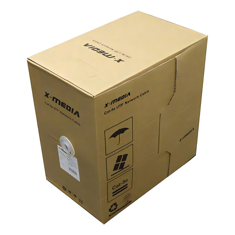 X-media Ca-tp6e1k-bu Bobina Utp Cat 6 305 Mts Color Azul /v