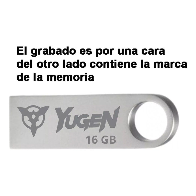 Kit 300 Memorias Usb 16gb Personalizadas Logo Laser Metal /i Plateado Metalico