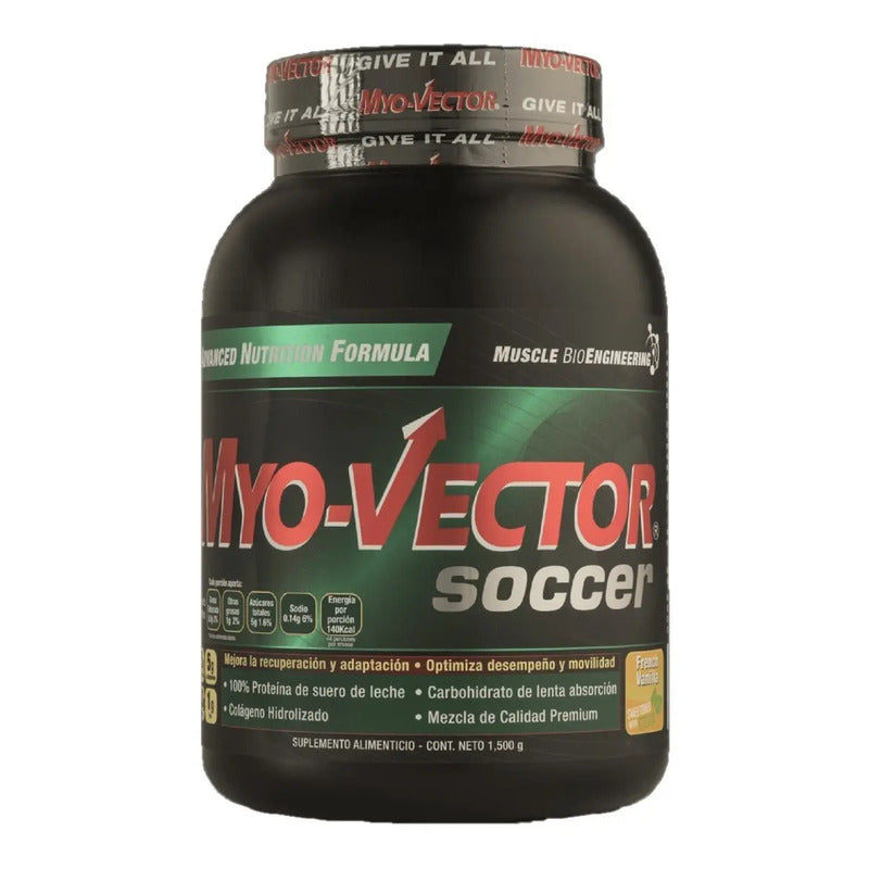 Proteína Myo-vector Soccer Chocolate 1.5kg Colágeno Hidrolizado Para Futbolistas