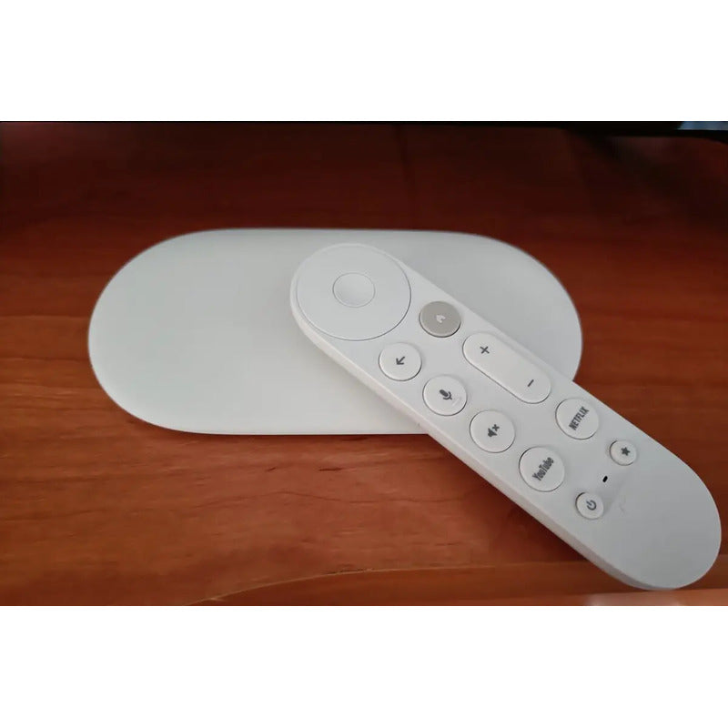 Google Chromecast 4k Control Remoto Por Voz Ga-05662us Streamer 32 Gb 4 Gb De Ram Color Blanco 2025 De Voz