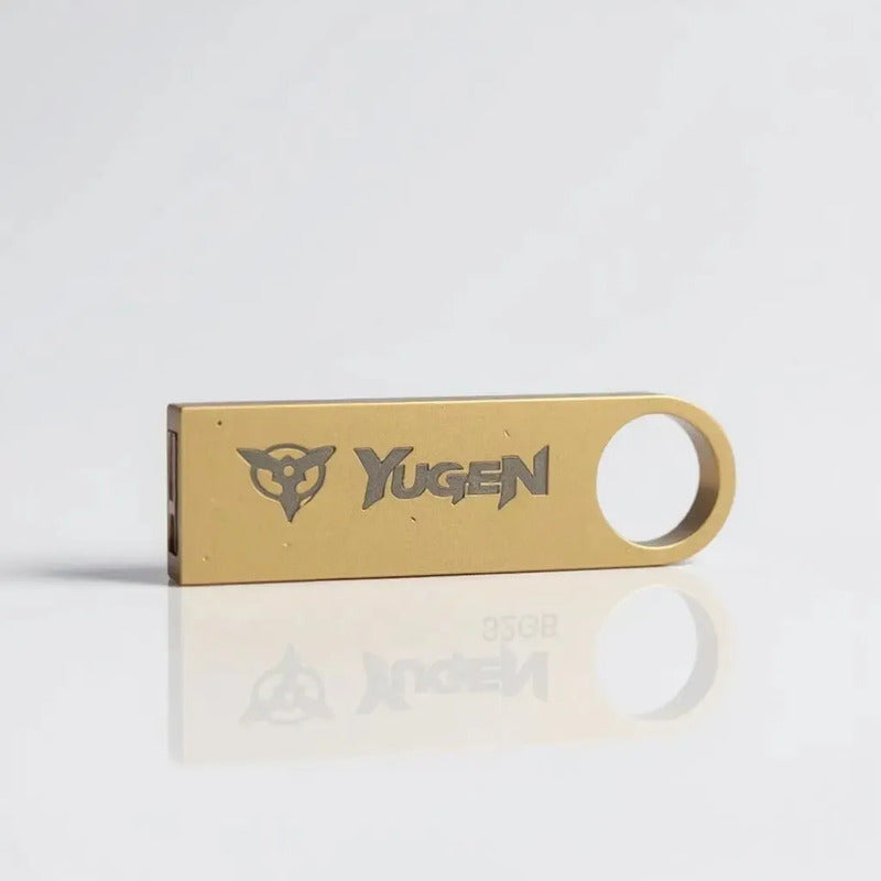Paquete 100 Memoria Usb 8gb A Granel Metálica Mayoreo Yugen Dorado Y1