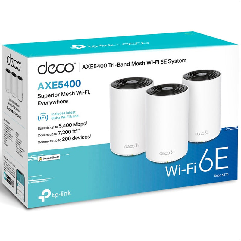 Pack De 3 Sistemas Wi-fi 6e Mesh Axe5400 De Triple Banda Deco Xe75 Tp-link
