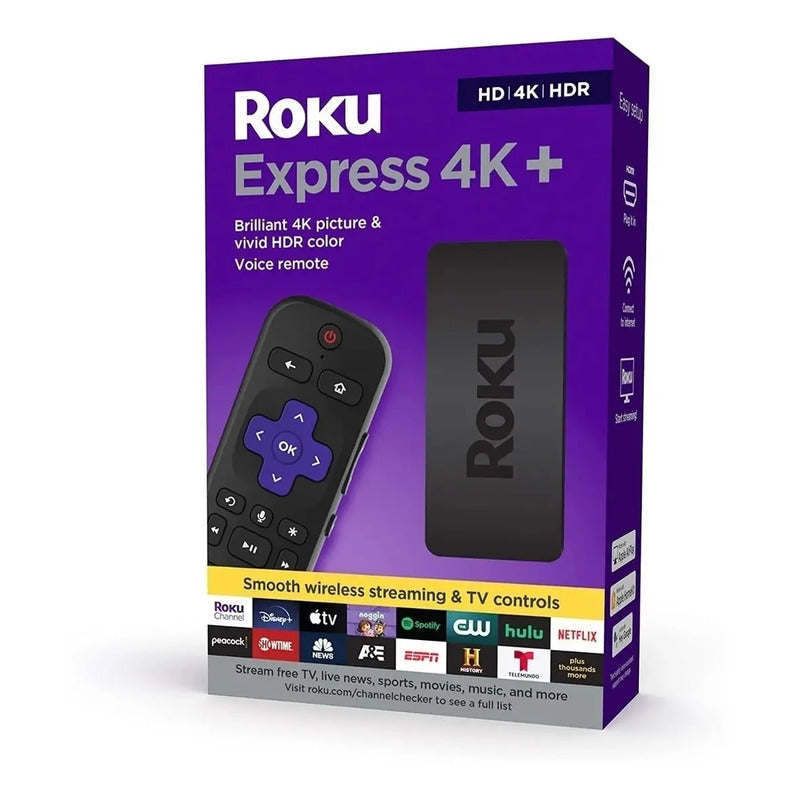 Roku Express 4k+ 3941r Negro De Voz