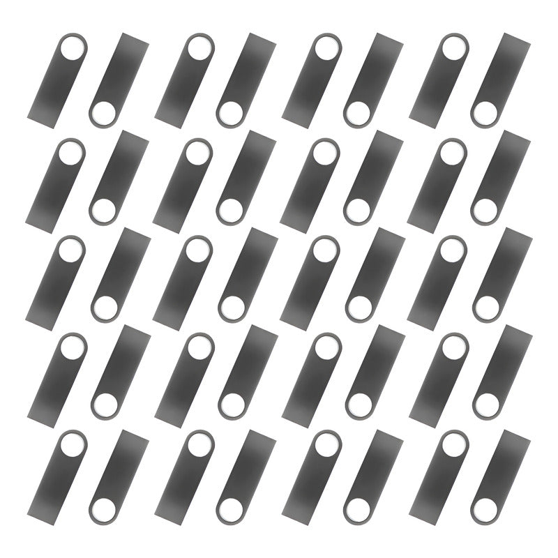 Kit De 100 Memoria Usb Metal Plata Bulk Suelta 16gb Plateado Liso