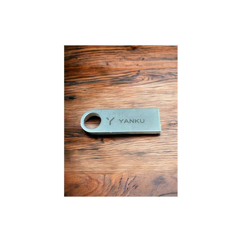 Memorias Usb 16gb Yugen Metal Plateadas Pack 30 Unidades Personalizables Plateado
