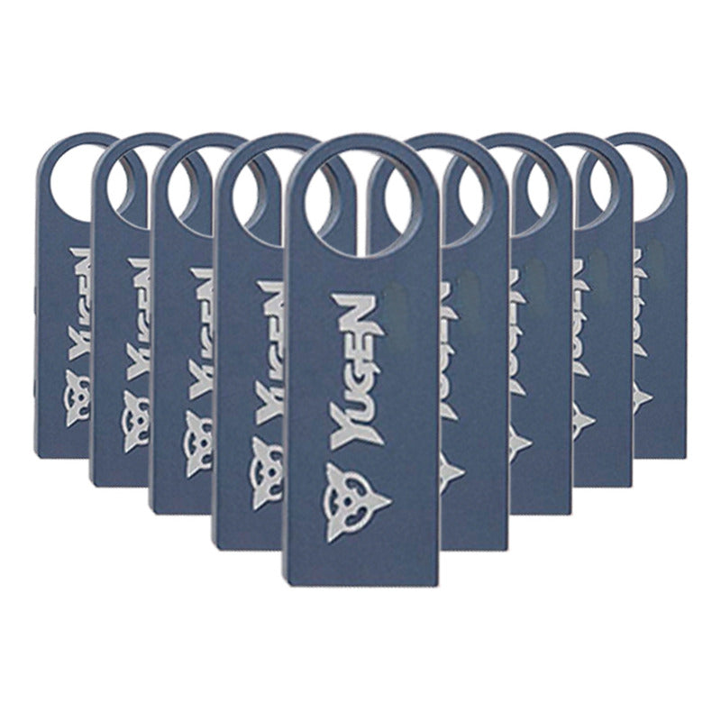 Paquete 50 Memoria Usb 16gb Colores Mayoreo Metálica Yugen Azul 2 Y1