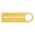 10 Memorias Usb 32gb Personalizadas Logo Laser Metal Dorado Y1