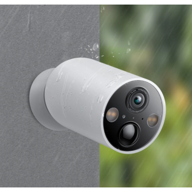 Cámara De Seguridad Inalámbrica Tp-link Tapo C425 Para Exteriores Con Batería Recargable Y Visión Nocturna 2k Blanco