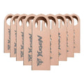 Paquete 100 Memoria Usb 8gb A Granel Metálica Mayoreo Yugen Oro Rosa Y1