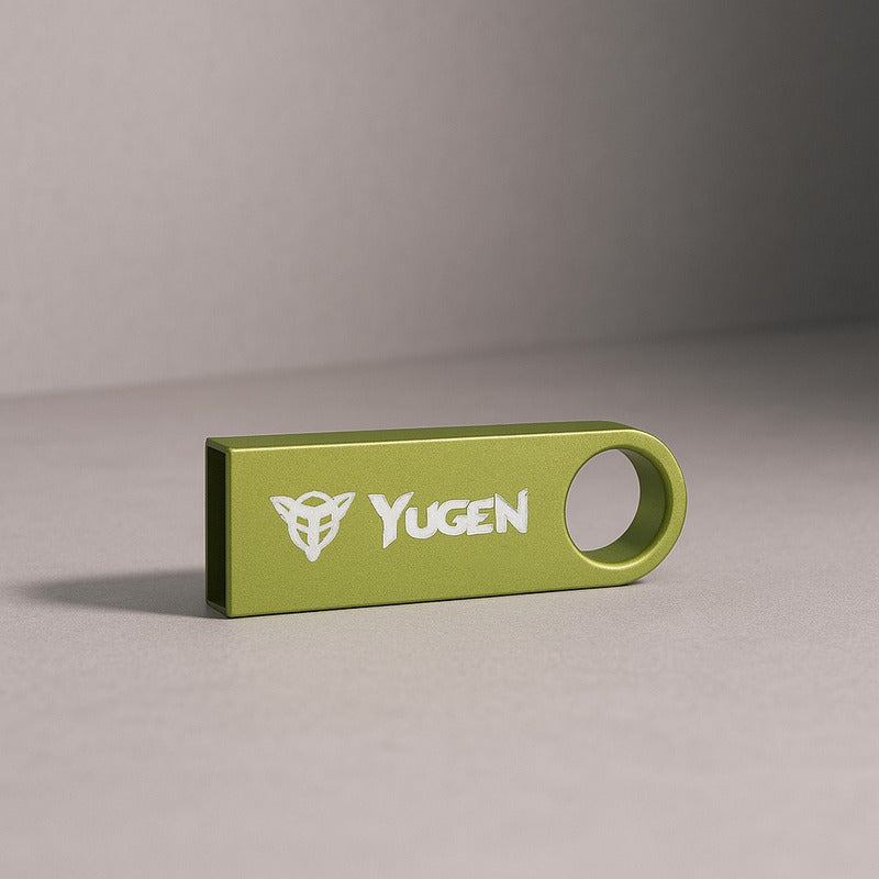 Paquete 50 Memoria Usb 8gb A Granel Metálica Mayoreo Yugen Verde Limon Y1