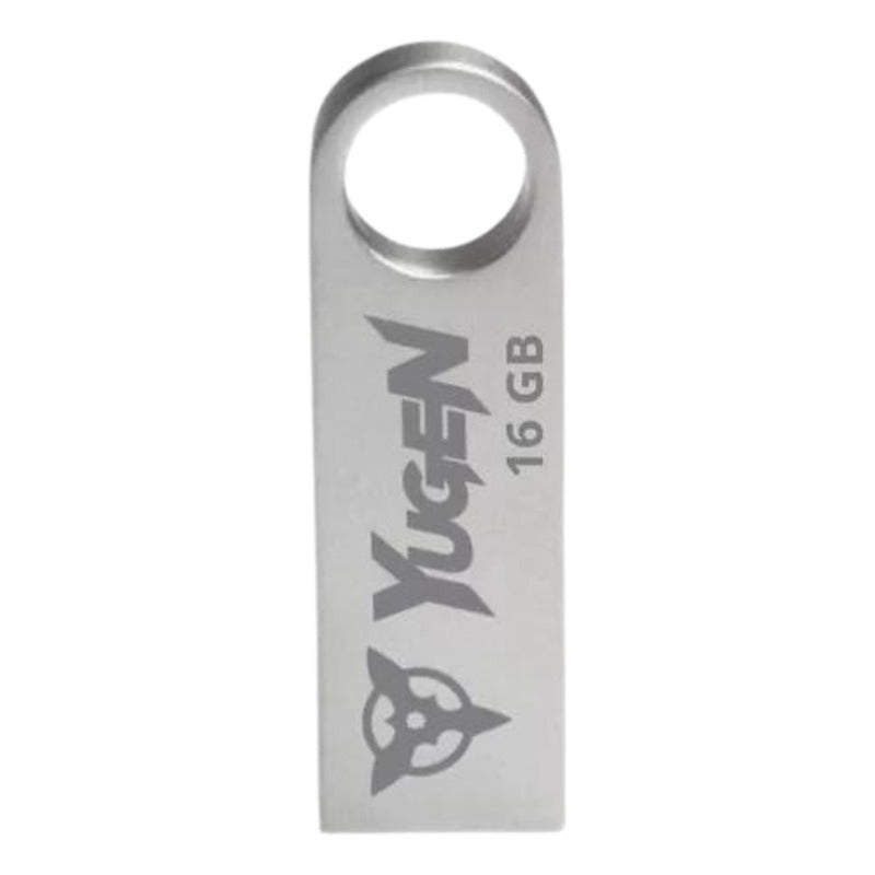 Paquete 50 Memorias Usb 16gb Yugen Metálica Color Gris Sin Tapa Liso